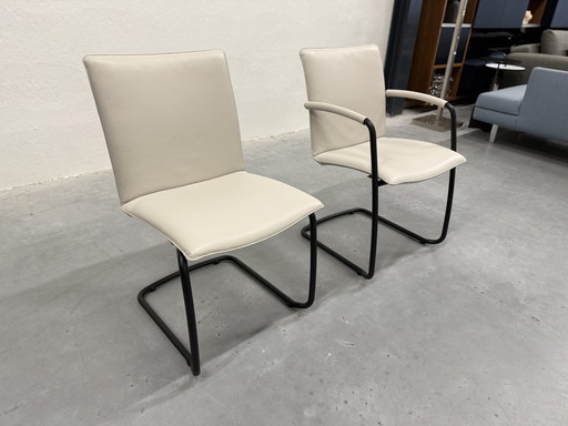 2 Leolux Freyr Dining Chair Senso Pampas
