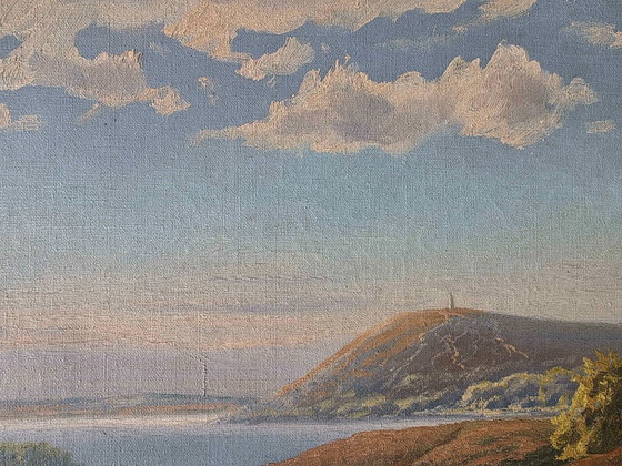 Dipinto a olio originale di paesaggio di Aage Jessen – Dipinti e disegni, Tela (photo 6 of 10)
