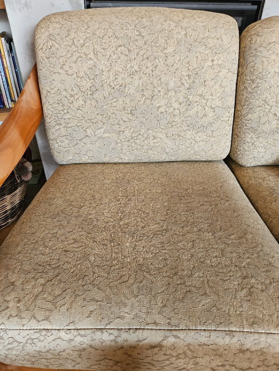 Image 1 of Mid-Century Design-Ikonen: Komplettes 4-teiliges Set - 2 Knoll Collection Sessel, 1 Sofa 3er & Couchtisch in gutem Zustand