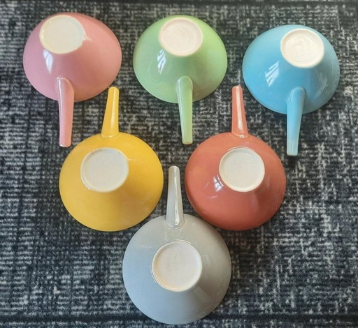 6er-Set Villeroy & Boch Pastellschalen mit Griffen