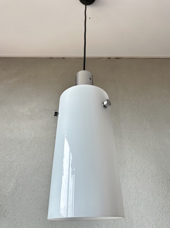 Vintage Glashütte Limburg Pendant lamp – Metal (photo 5 of 11)