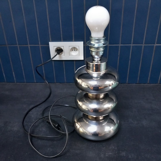 Lampe À Poser Style Space Age Années 70's – Metal (photo 2 of 10)