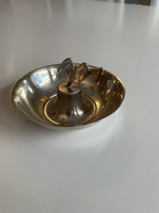 Image 1 of Schmuckschale aus Echtsilber von Gio Ponti für Pampaloni Italien 