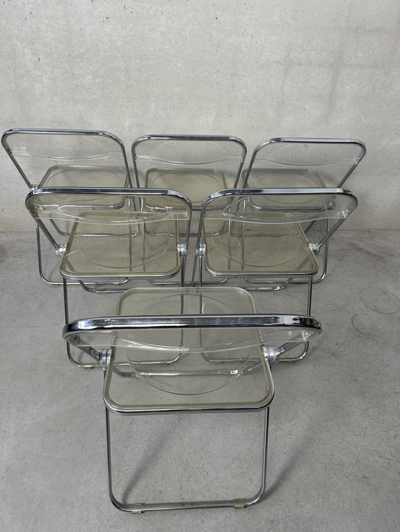 Image 1 of 6x Sedia Pieghevole Plia Design - Giancarlo Piretti - Anonima Castelli