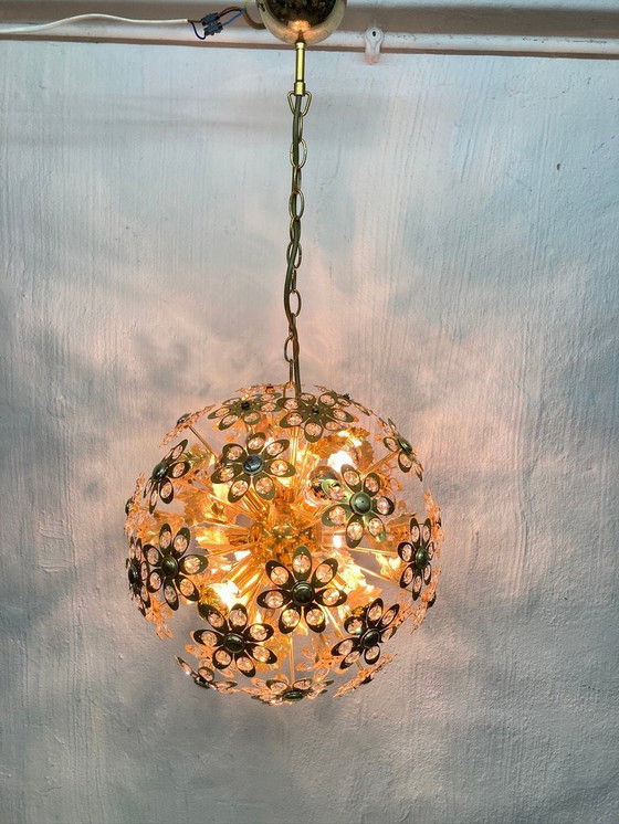 Image 1 of Hollywood Regency Sputnik Kronleuchter Pusteblume 60er 70er Jahre Design