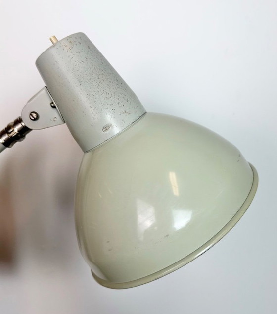 Image 1 of Grijze Duitse industriële schaarwandlamp van SIS, jaren 60.