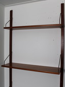 Vintage modular wall system in teak with shelves
