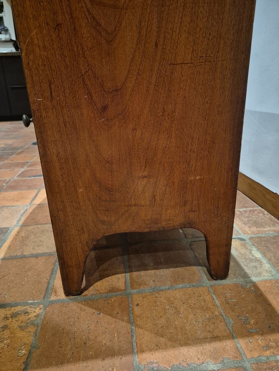 Image 1 of Cassettiera antica in stile Giorgio III del 1800, mobile bar con bevande