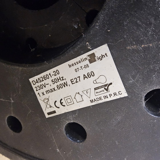 Image 1 of Grande lampada da terra bianca regolabile in metallo vintage industriale