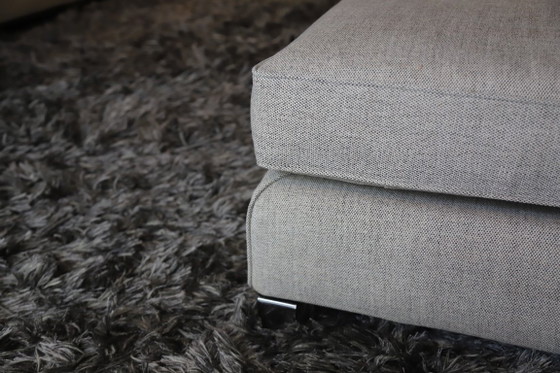 Image 1 of Minotti Williams 3-zitsbank met lounge – nieuw gestoffeerd