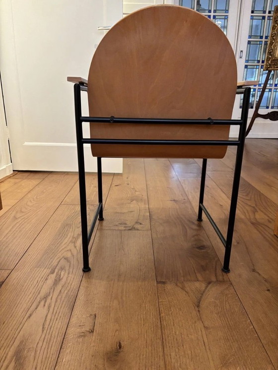 Image 1 of chaises de salle à manger/réunion vintage d'Arco