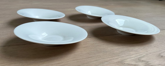 Image 1 of Juego de café Villeroy & Boch New Wave – 4 tazas con sus respectivos platillos y cucharas