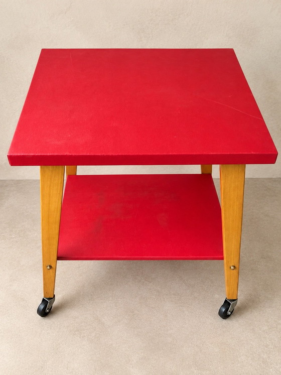 Carrello di servizio francese vintage degli anni '50-'60 – Mobili TV, Legno, Altro (photo 2 of 6)