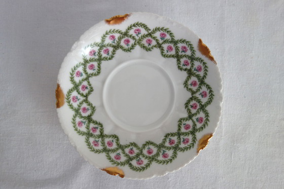 Image 1 of 7 tazas con platillos Theodore Haviland principios del siglo XX