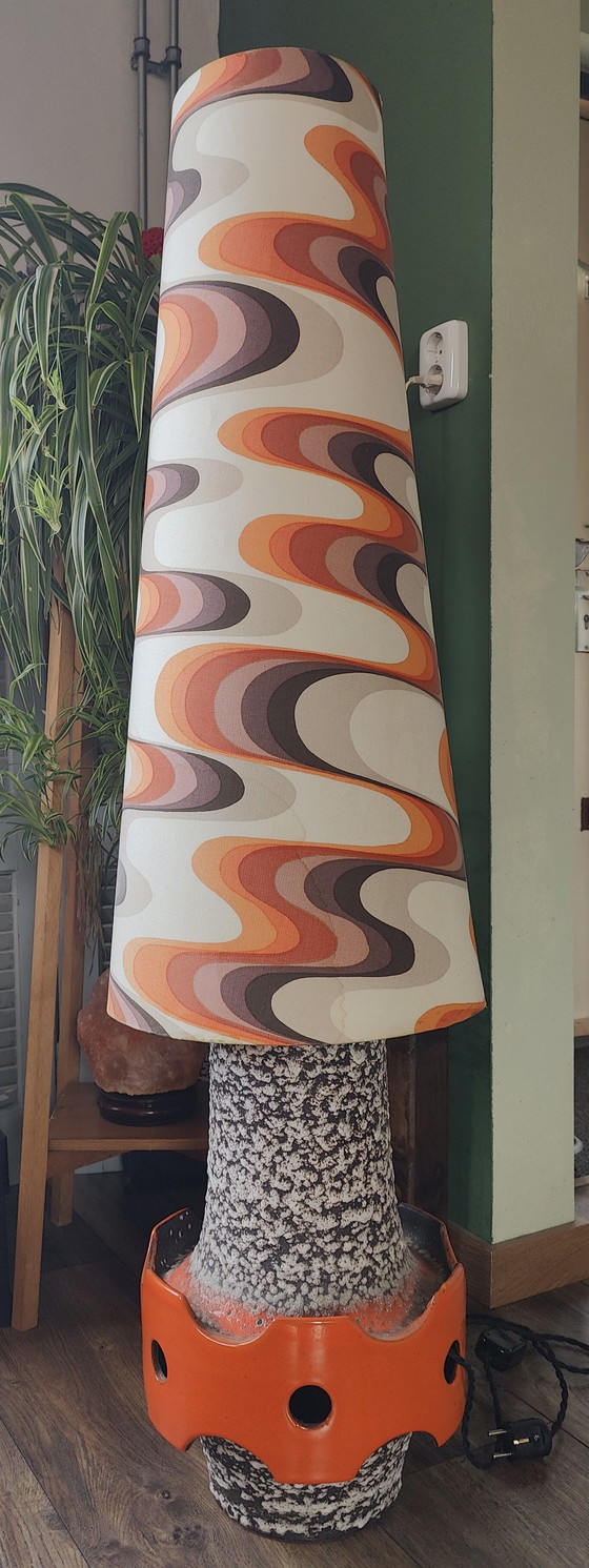 Image 1 of Retro/vintage Fat Lava ceramic floor lamp
