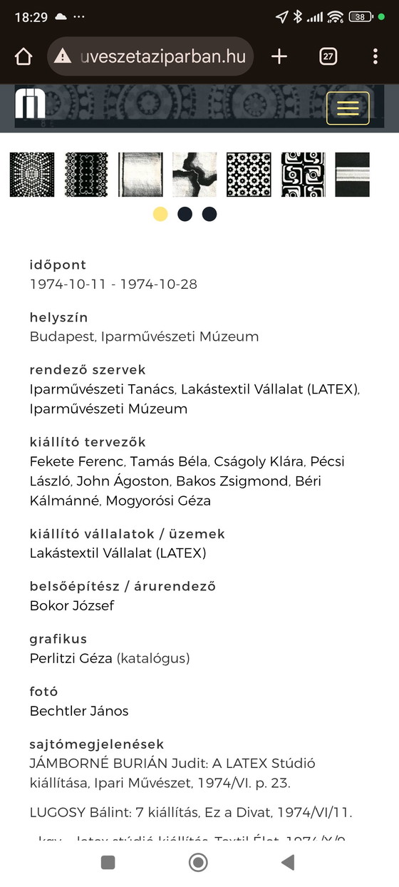 Image 1 of Tappeto vintage "NÍLUS" - Un classico del design ungherese