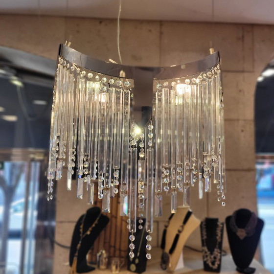 Image 1 of Kandelaber / Kronleuchterkristalle, Hollywood Regency, 90er Jahre - Italien