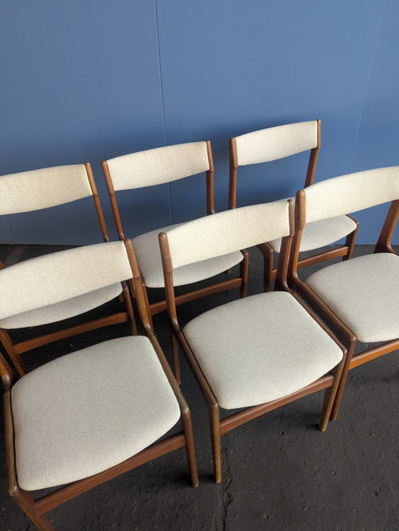 Image 1 of 6 sillas de comedor Erik Buch como nuevas, Dinamarca