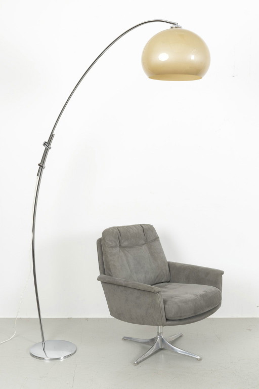 Vintage Chrome Arc Lamp