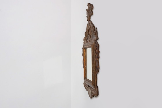 Image 1 of Italian Renaissance–Baroque Carved Wood Mirror, 17th Century