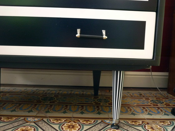 Image 1 of Cassettone vintage a 4 cassetti N/Bl.