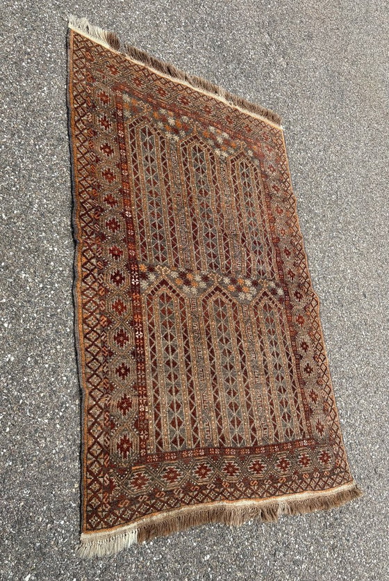 Handgeweven Turkmeens wollen tapijt – Vloerkleden en tapijten, Wool (photo 11 of 12)