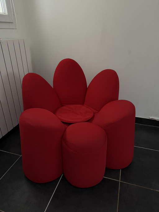 Sillón Roche Bobois Mayflower, rojo