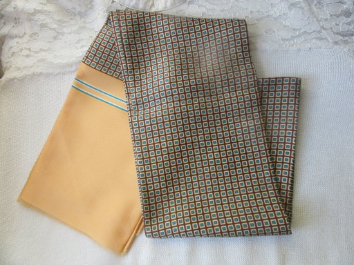 Vintage Long Silk Scarf Unisex Festive season 