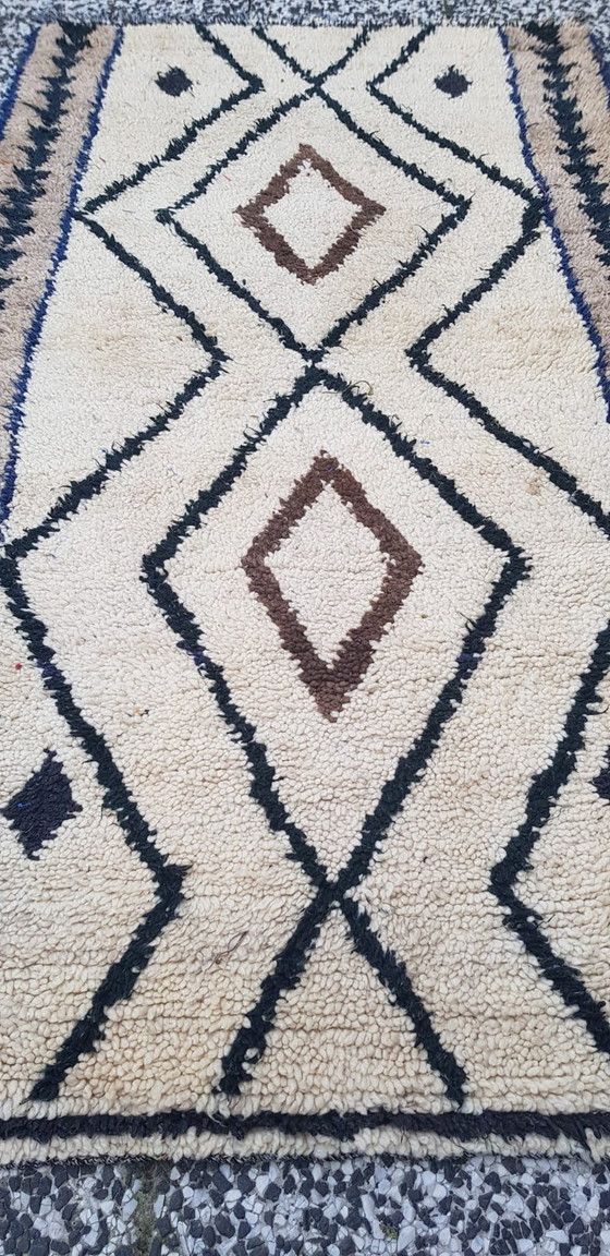 Image 1 of Handgeknoopt Berber kleed wol 195x108cm