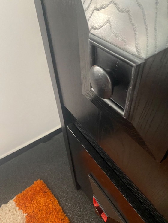 Image 1 of Alter schwarzer De Coene Wandschrank