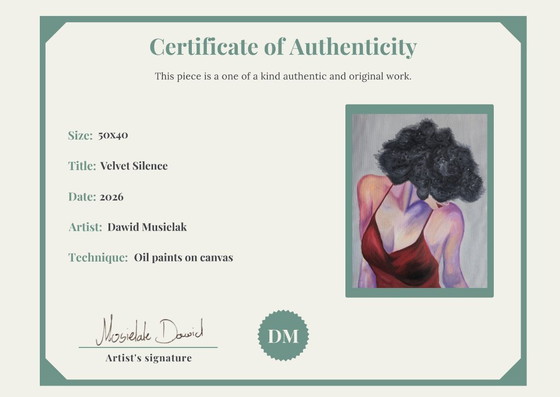 Image 1 of Dawid MUSIELAK - Velvet Silence - Artist's Painting