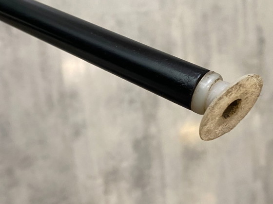 Image 1 of DSX chair, blue fiberglass, vinyl upholstery, Eames Herman Miller vintage 70s