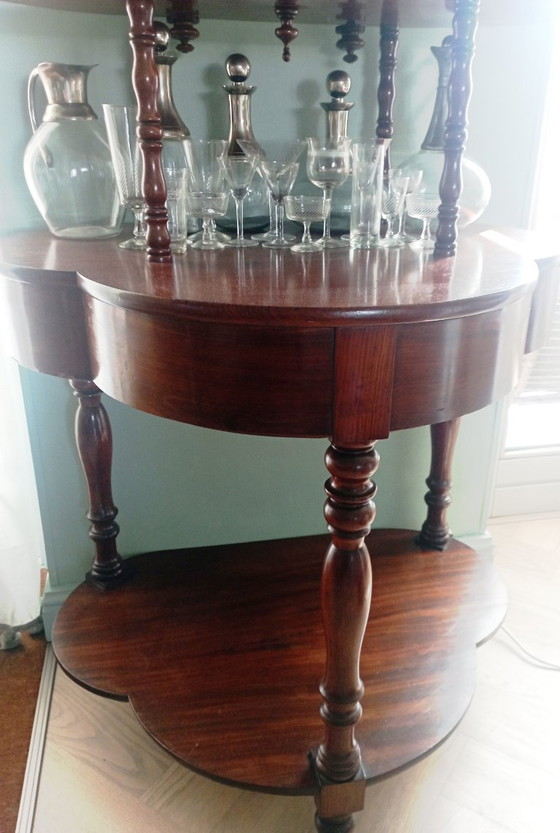 Image 1 of Fraaie Antieke Mahony Etage/Console Wandkast