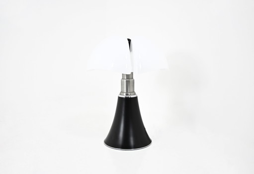 Lámpara de mesa Pipistrello negra de Gae Aulenti para Martinelli Luce, años 60