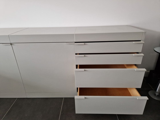 Pastoe Sideboard grau L Serie mit Gebrauchsspuren. – Holz (photo 3 of 5)