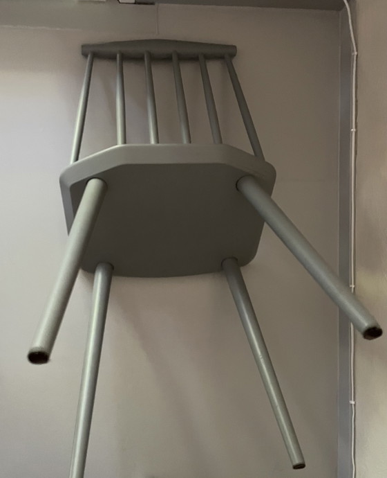 Image 1 of Hay chairs matte gray-blue in good condition price is each