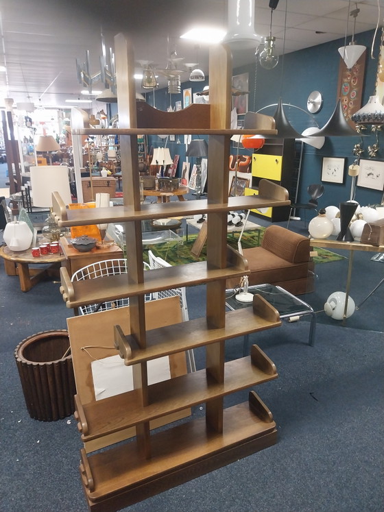 1 x 1970s Brutalist Bookcase 190 x 95cm – Wood (photo 6 of 9)