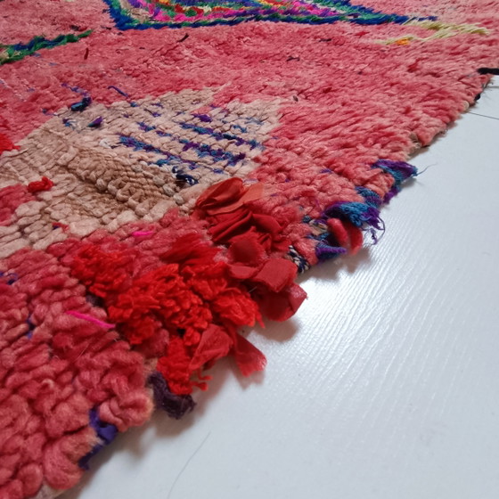 Runner Boujaad marocchino 290x103 cm – Lana vintage, rosa/fucsia multicolore – Tappeti, Wool (photo 7 of 10)