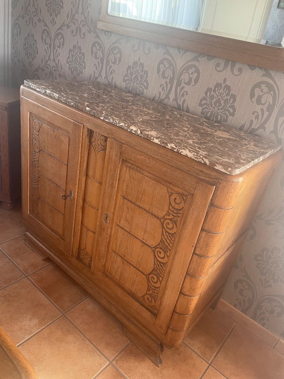 Buffet, miroir, vitrine, table et 6 chaises – Buffet bas, Wood (photo 6 of 10)