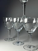 6 copas de vino grandes de cristal - Holmegaards Glasværk. década de 1920