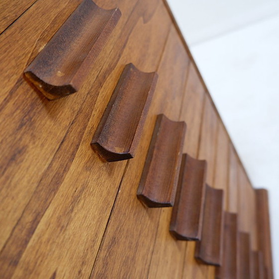 Image 1 of Vintage houten ordner met 22 laden, handgemaakt