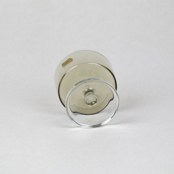 Image 1 of Coppe da champagne in cristallo fumé Luminarc di metà secolo (Francia, anni '60-'70)