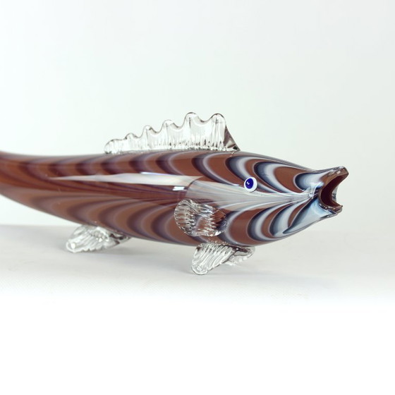 Grande pesce in vetro soffiato a mano, Cecoslovacchia, anni '60 – Sculture, Glass (photo 4 of 8)