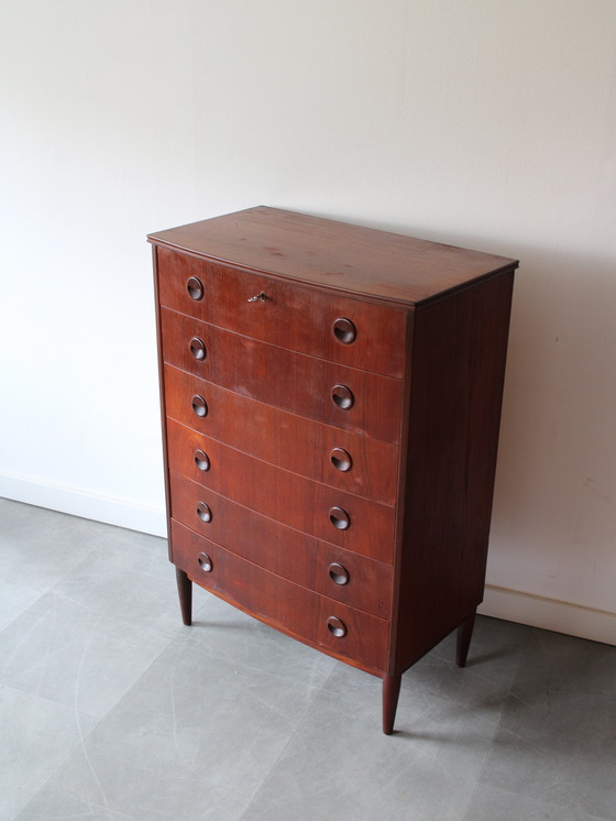 Image 1 of Vintage Deense ladekast in teak