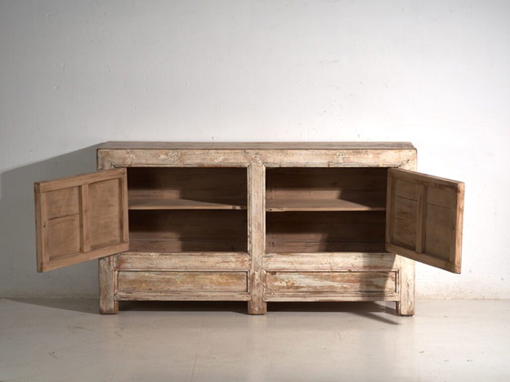 Antique painted sideboard in pine wood – China, circa 1900 – Sideboard cabinet, Iron (photo 35 of 40)