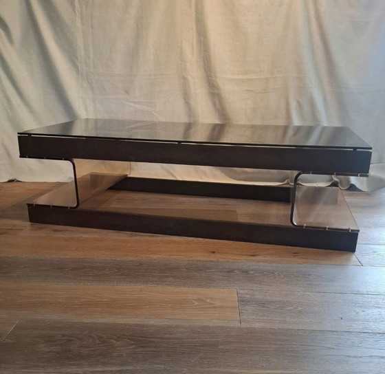 Tavolino da caffè vintage Roche Bobois Wengé Acrilico – Tavolini da caffè, Legno, Vetro (photo 10 of 15)
