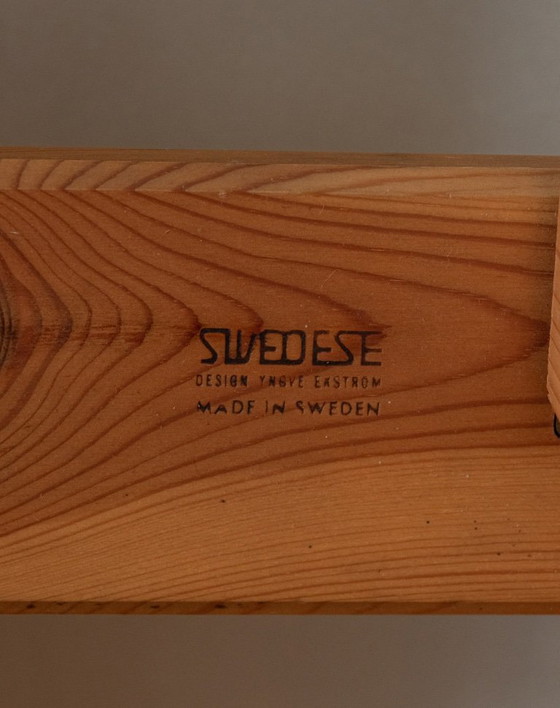 Image 1 of Vintage Dymling grenen salontafel van Yngve Ekström voor Swedese, Zweeds brutalistisch design, jaren 70.