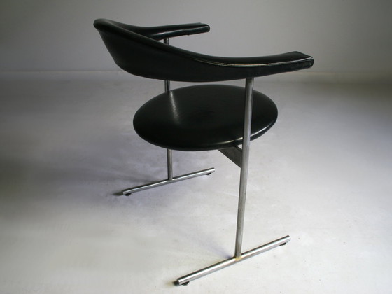 Image 1 of Bullhorn Chair RAR Hans Kaufeld 60th Kontor Chair Leather armchair