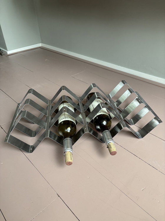 Image 1 of Portabottiglie in acciaio inox per 6 bottiglie