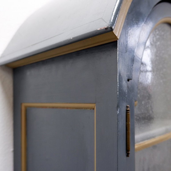 Image 1 of Mobile vintage a due pezzi laccato grigio - disponibile in coppia (B)